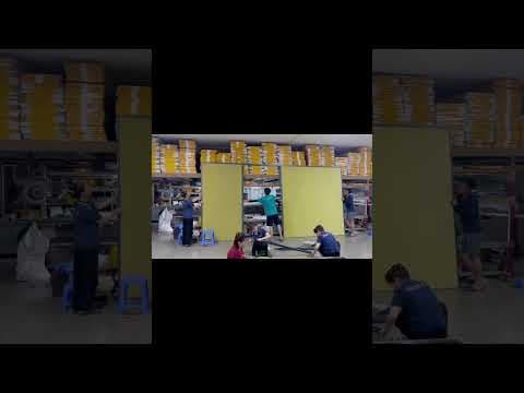 Kiểm tra, căn chỉnh rèm tại xưởng trước khi lắp cho khách